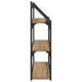 Raft de perete Stejar Artizanal 60 x 21 x 78,5 cm Lemn compozit - WALTI WALTI