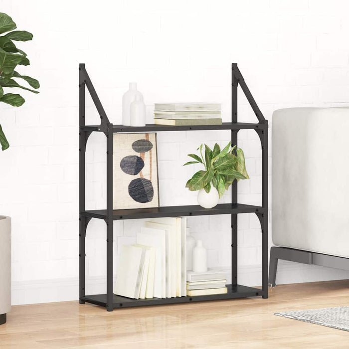 Raft de perete Stejar Negru 60 x 21 x 78,5 cm Lemn compozit - WALTI WALTI