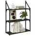 Raft de perete Stejar Negru 60 x 21 x 78,5 cm Lemn compozit - WALTI WALTI