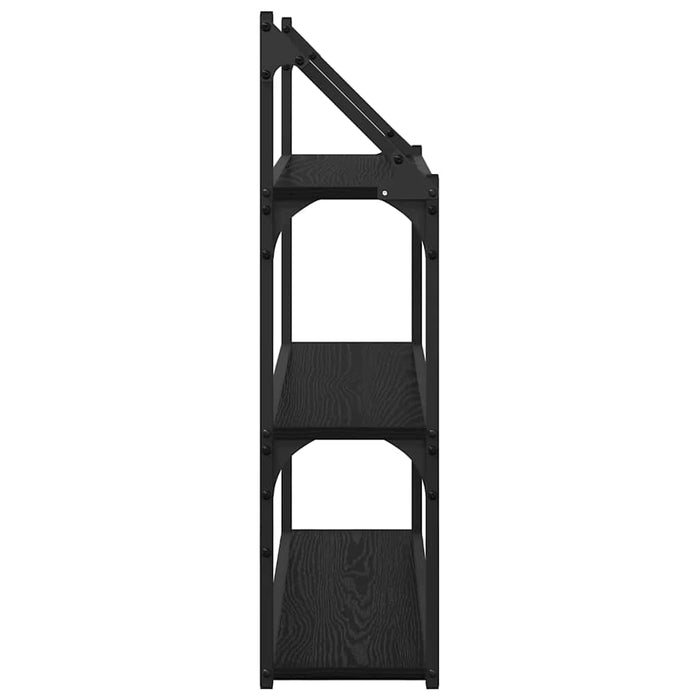 Raft de perete Stejar Negru 60 x 21 x 78,5 cm Lemn compozit - WALTI WALTI
