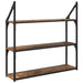 Raft de perete Lemn Vechi 80 x 21 x 78,5 cm Lemn compozit - WALTI WALTI