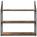 Raft de perete Lemn Vechi 80 x 21 x 78,5 cm Lemn compozit - WALTI WALTI