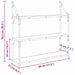 Raft de perete Lemn Vechi 80 x 21 x 78,5 cm Lemn compozit - WALTI WALTI