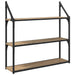 Raft de perete Stejar Artizanal 80 x 21 x 78,5 cm Lemn compozit - WALTI WALTI