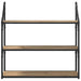 Raft de perete Stejar Artizanal 80 x 21 x 78,5 cm Lemn compozit - WALTI WALTI