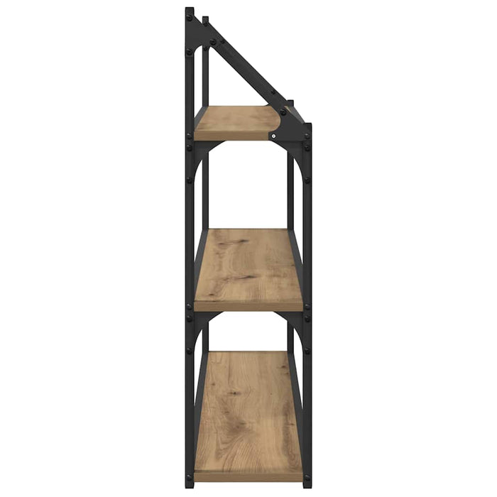 Raft de perete Stejar Artizanal 80 x 21 x 78,5 cm Lemn compozit - WALTI WALTI