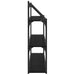 Raft de perete Stejar Negru 80 x 21 x 78,5 cm Lemn compozit - WALTI WALTI