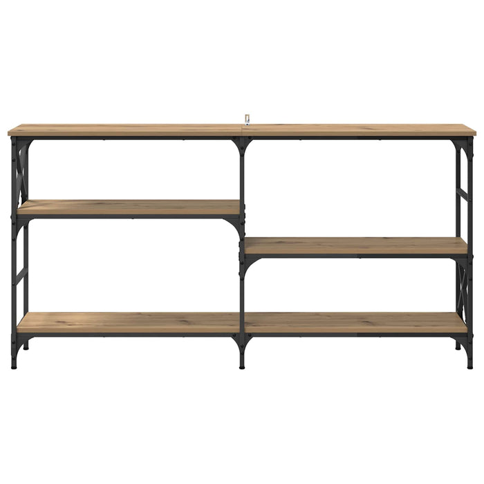 Masă de consolă cu raft Stejar Artizanal 150 x 29 x 76,5 cm - WALTI WALTI