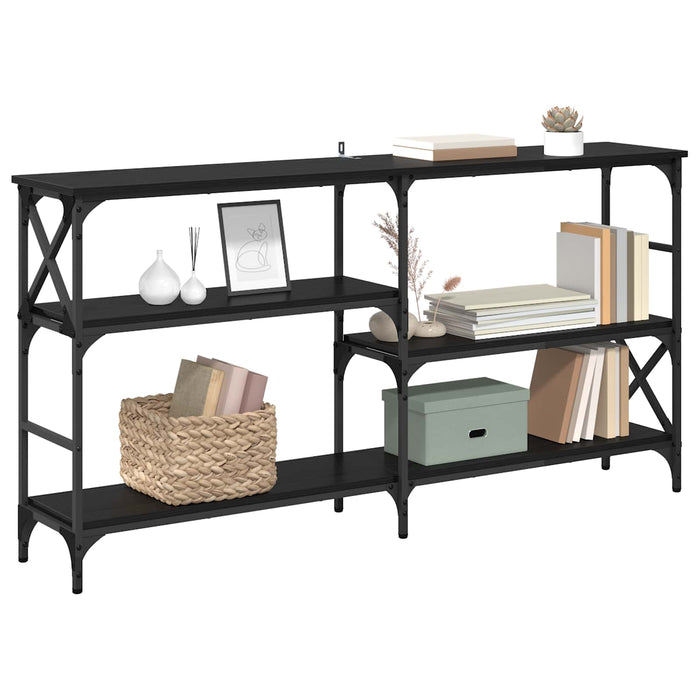 Masă de consolă Stejar Negru 150 x 29 x 76,5 cm Lemn compozit - WALTI WALTI
