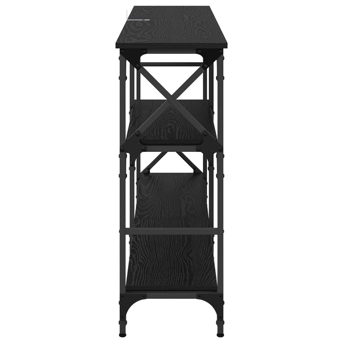 Masă de consolă Stejar Negru 150 x 29 x 76,5 cm Lemn compozit - WALTI WALTI