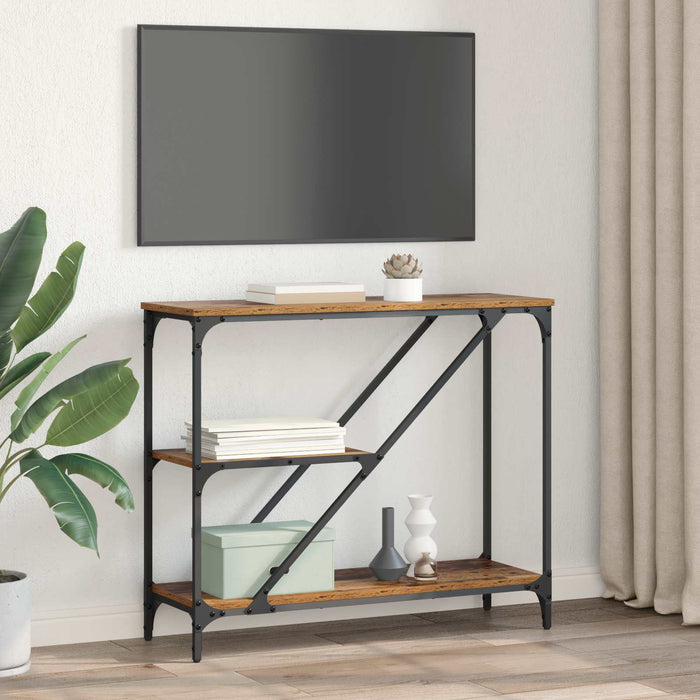 Masă de consolă Lemn Vechi 88,5 x 30 x 75 cm Lemn compozit - WALTI WALTI