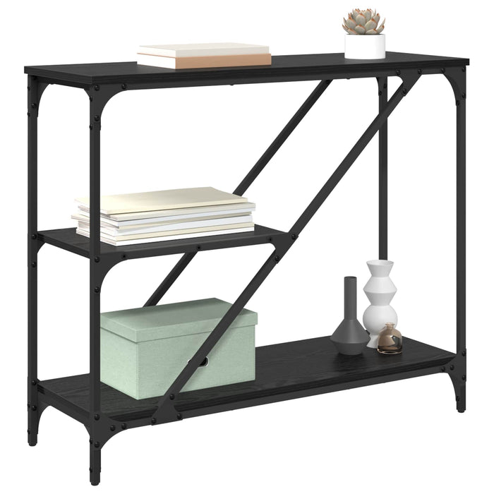 Masă de consolă Stejar Negru 88,5 x 30 x 75 cm Lemn compozit WALTI