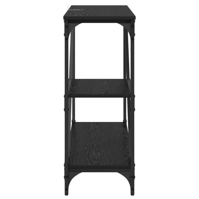 Masă de consolă Stejar Negru 88,5 x 30 x 75 cm Lemn compozit WALTI