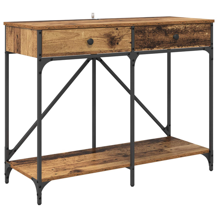 Masă de consolă Lemn Vechi 100 x 39 x 78,5 cm Lemn compozit WALTI