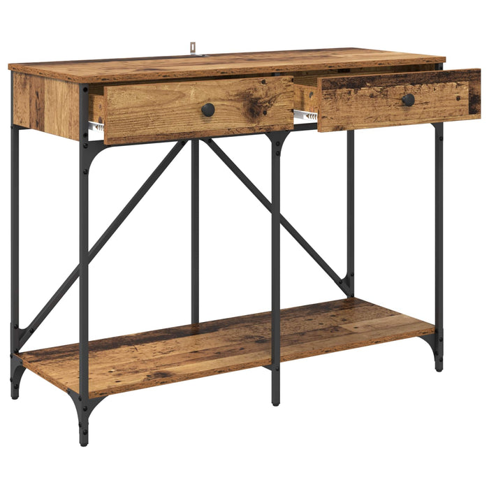 Masă de consolă Lemn Vechi 100 x 39 x 78,5 cm Lemn compozit WALTI