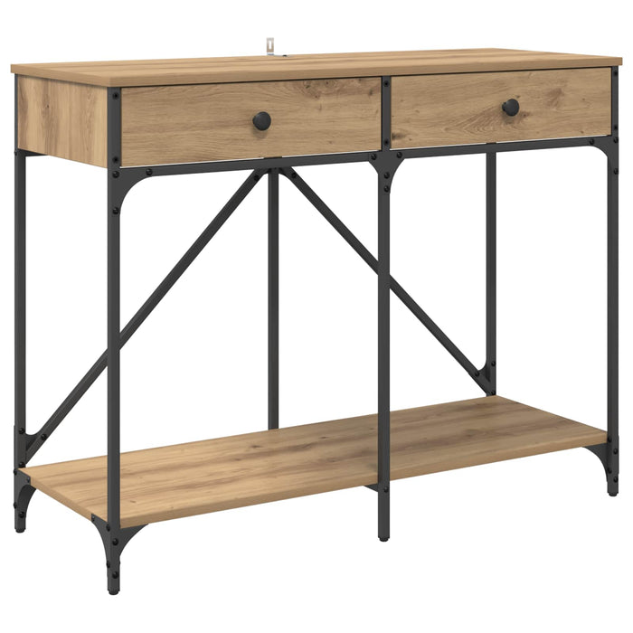 Masă de consolă Stejar Artizanal 100 x 39 x 78,5 cm WALTI