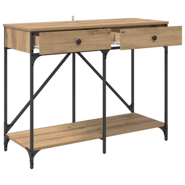 Masă de consolă Stejar Artizanal 100 x 39 x 78,5 cm WALTI