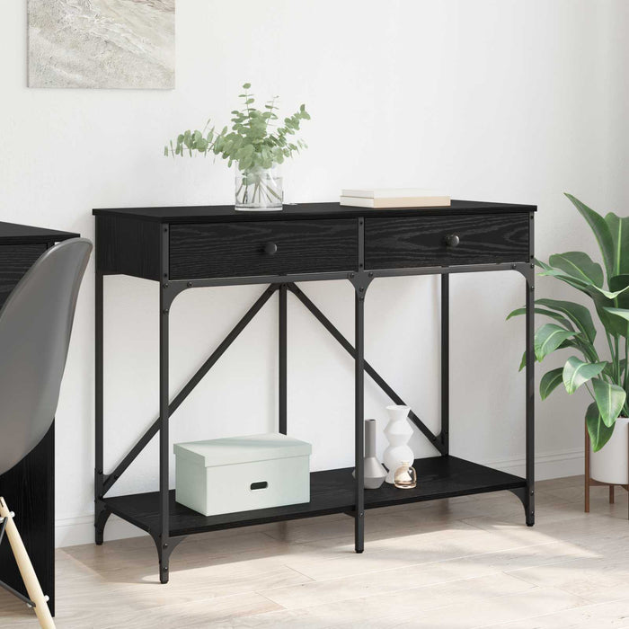 Masă de consolă Stejar Negru 100 x 39 x 78,5 cm Lemn compozit WALTI