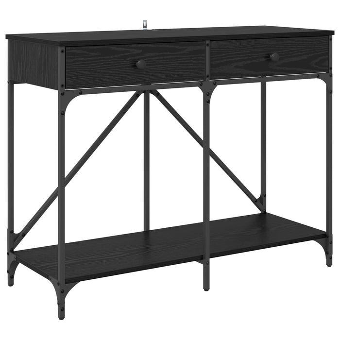 Masă de consolă Stejar Negru 100 x 39 x 78,5 cm Lemn compozit WALTI