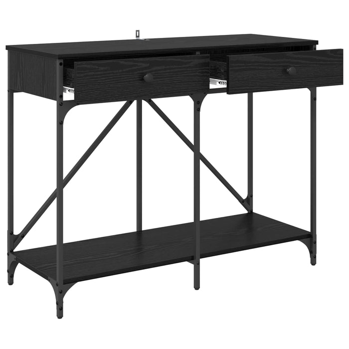 Masă de consolă Stejar Negru 100 x 39 x 78,5 cm Lemn compozit WALTI