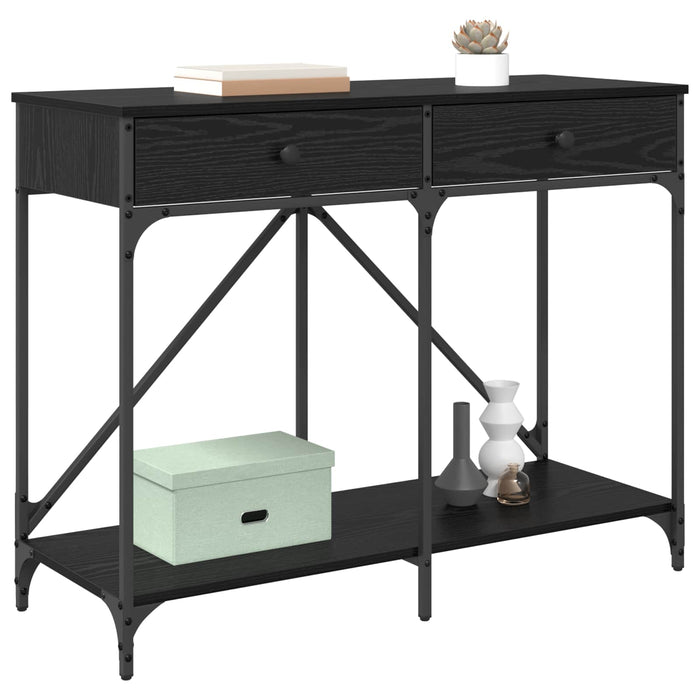 Masă de consolă Stejar Negru 100 x 39 x 78,5 cm Lemn compozit WALTI
