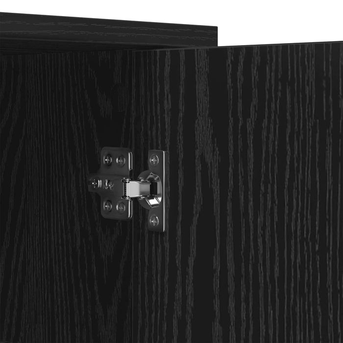 Bufet Stejar Negru 70 x 30 x 80 cm Lemn compozit - WALTI WALTI