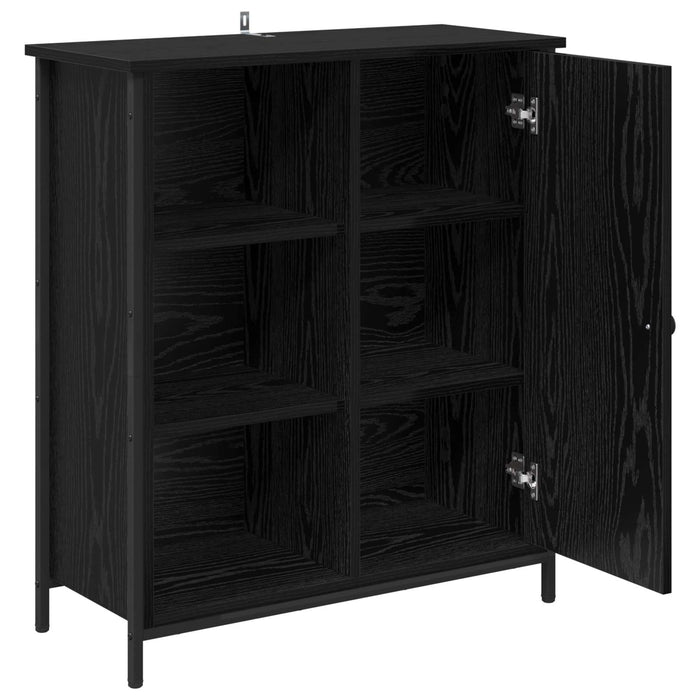 Bufet Stejar Negru 70 x 30 x 80 cm Lemn compozit - WALTI WALTI