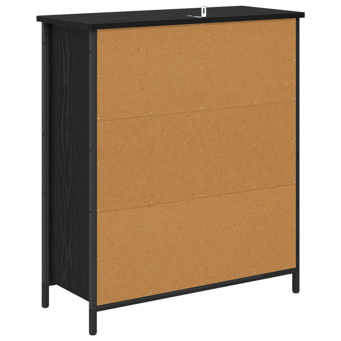 Bufet Stejar Negru 70 x 30 x 80 cm Lemn compozit - WALTI WALTI