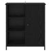 Bufet Stejar Negru 70 x 30 x 80 cm Lemn compozit - WALTI WALTI