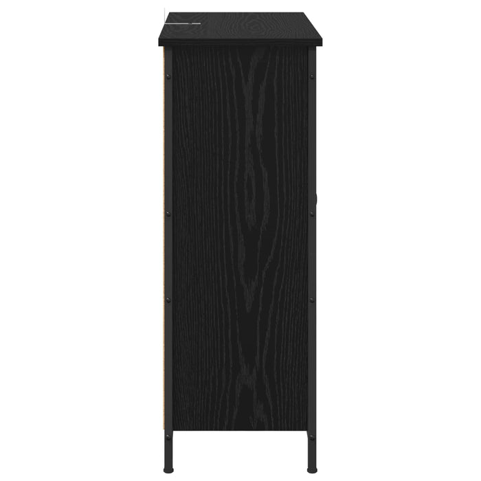 Bufet Stejar Negru 70 x 30 x 80 cm Lemn compozit - WALTI WALTI