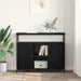 Bufet Stejar Negru 100 x 35 x 80 cm Lemn compozit - WALTI WALTI
