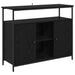 Bufet Stejar Negru 100 x 35 x 80 cm Lemn compozit - WALTI WALTI