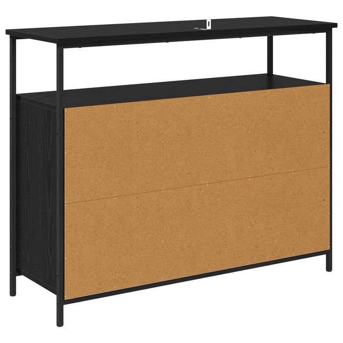 Bufet Stejar Negru 100 x 35 x 80 cm Lemn compozit - WALTI WALTI