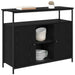 Bufet Stejar Negru 100 x 35 x 80 cm Lemn compozit - WALTI WALTI
