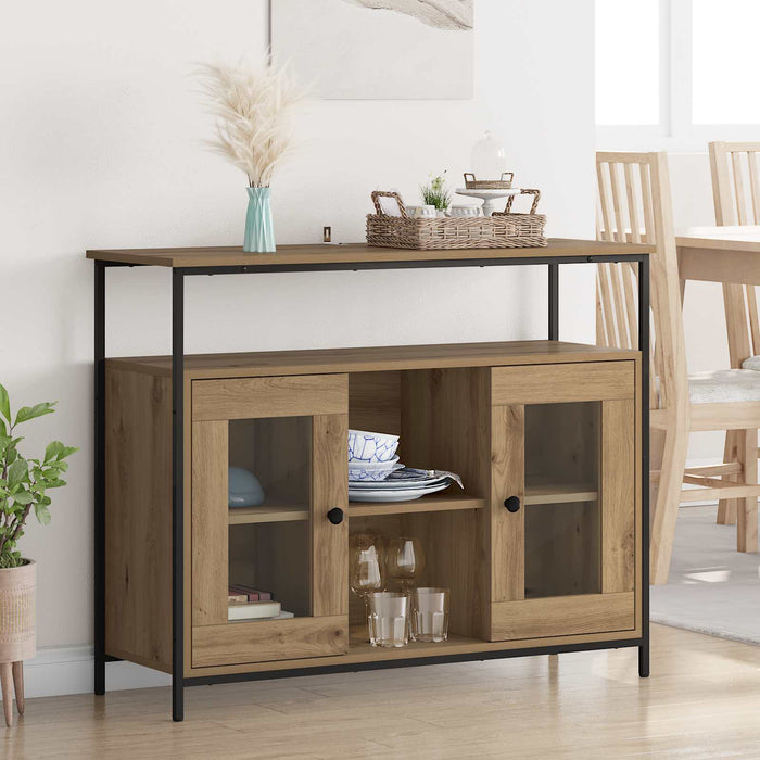 Bufet Stejar Artizanal 100 x 35 x 80 cm Lemn compozit - WALTI WALTI