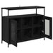 Bufet Stejar Negru 100 x 35 x 80 cm Lemn compozit - WALTI WALTI