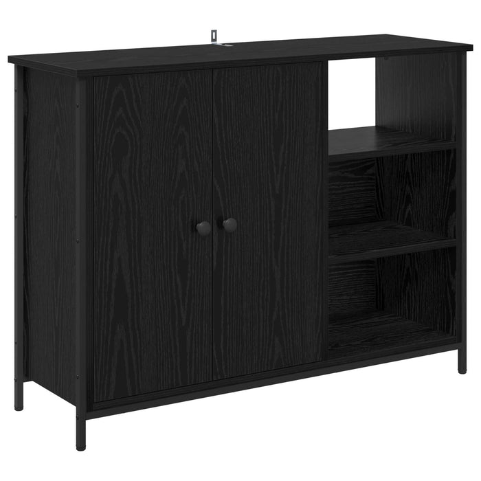 Bufet Stejar Negru 100 x 33 x 75 cm Lemn compozit - WALTI WALTI