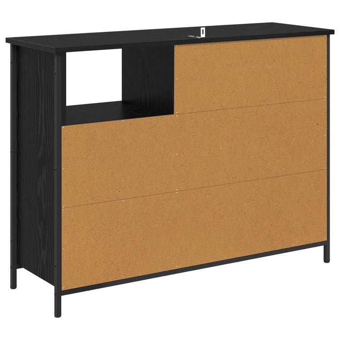 Bufet Stejar Negru 100 x 33 x 75 cm Lemn compozit - WALTI WALTI