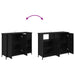 Bufet Stejar Negru 100 x 33 x 75 cm Lemn compozit - WALTI WALTI