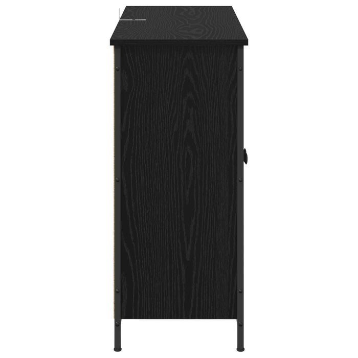 Bufet Stejar Negru 100 x 33 x 75 cm Lemn compozit - WALTI WALTI