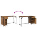 Birou de calculator Lemn Vechi 131 x 48 x 75 cm Lemn compozit - WALTI WALTI