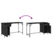 Birou de calculator Stejar Negru 131 x 48 x 75 cm Lemn compozit - WALTI WALTI