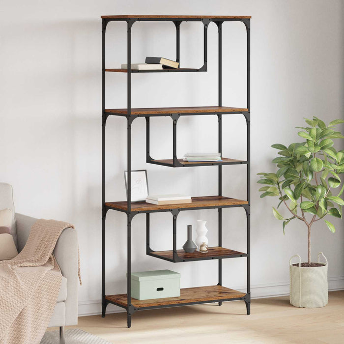 Bibliotecă Lemn vechi 81 x 36 x 176 cm Lemn compozit - WALTI WALTI