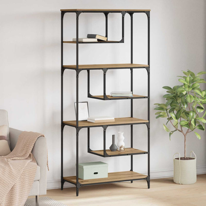 Bibliotecă 6 niveluri 81 x 36 x 176 cm Lemn compozit - WALTI WALTI