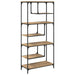 Bibliotecă 6 niveluri 81 x 36 x 176 cm Lemn compozit - WALTI WALTI