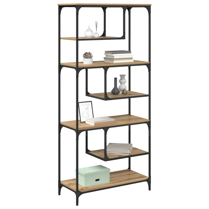 Bibliotecă 6 niveluri 81 x 36 x 176 cm Lemn compozit - WALTI WALTI