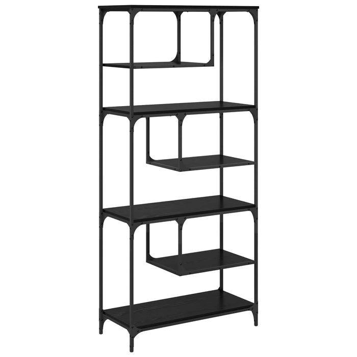 Bibliotecă Stejar negru 81 x 36 x 176 cm Lemn compozit - WALTI WALTI