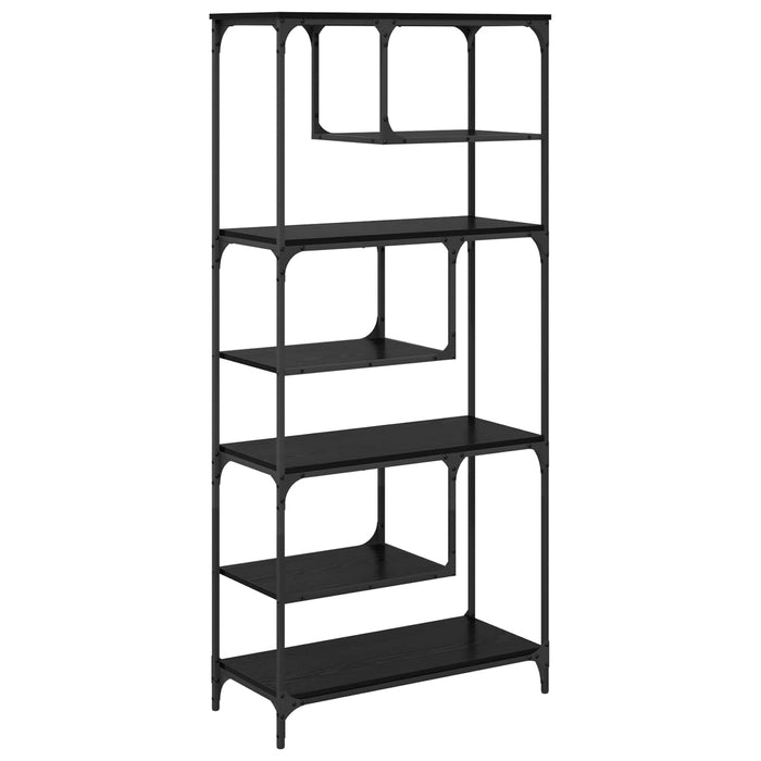 Bibliotecă Stejar negru 81 x 36 x 176 cm Lemn compozit - WALTI WALTI