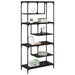 Bibliotecă Stejar negru 81 x 36 x 176 cm Lemn compozit - WALTI WALTI