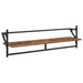 Set rafturi de perete cu raft 6 pcs Lemn Vechi 100 x 25 x 30 cm - WALTI WALTI